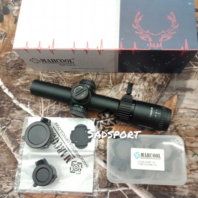 BISA COD TELESKOP MARCOOL 1-6X24 IR GLAS RETICLE NEW/ TELE  BUNTUNG