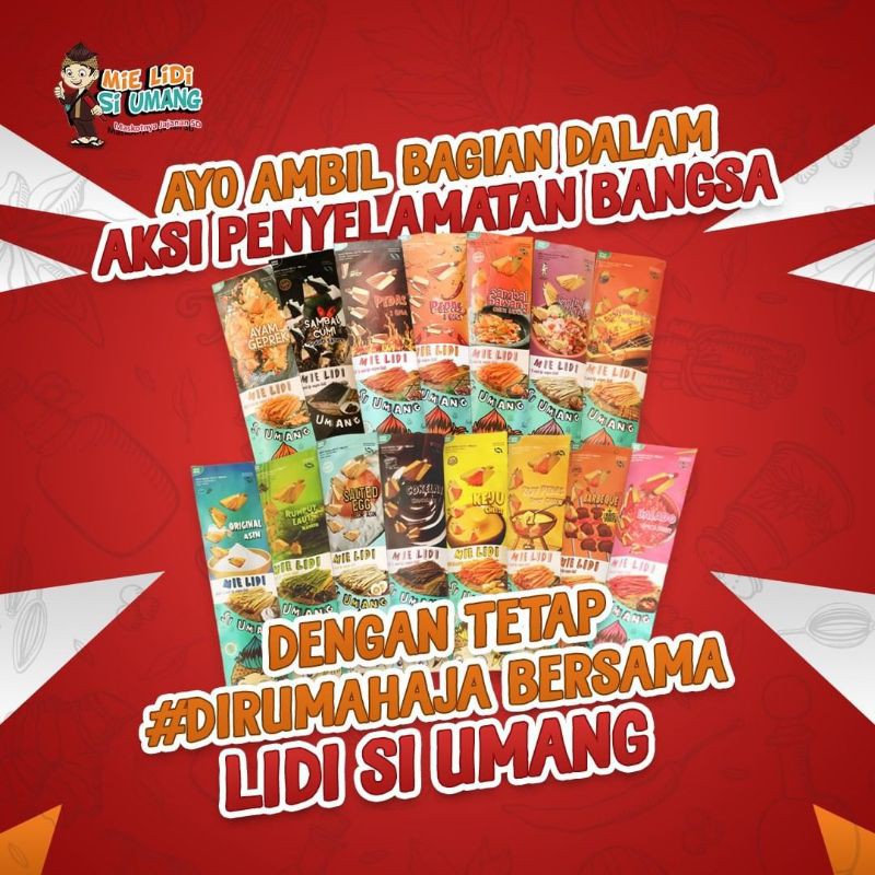 

[ Medan Si Umang ] Mie Lidi Si Umang Snack Cemilan Makanan [free bubble warp]