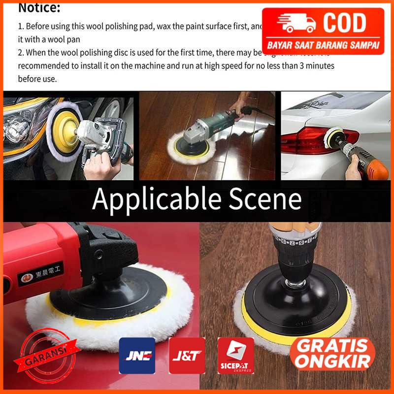 Poles Bodi Mobil Wol Buffer Polishing 4 Inch 3 PCS DB5