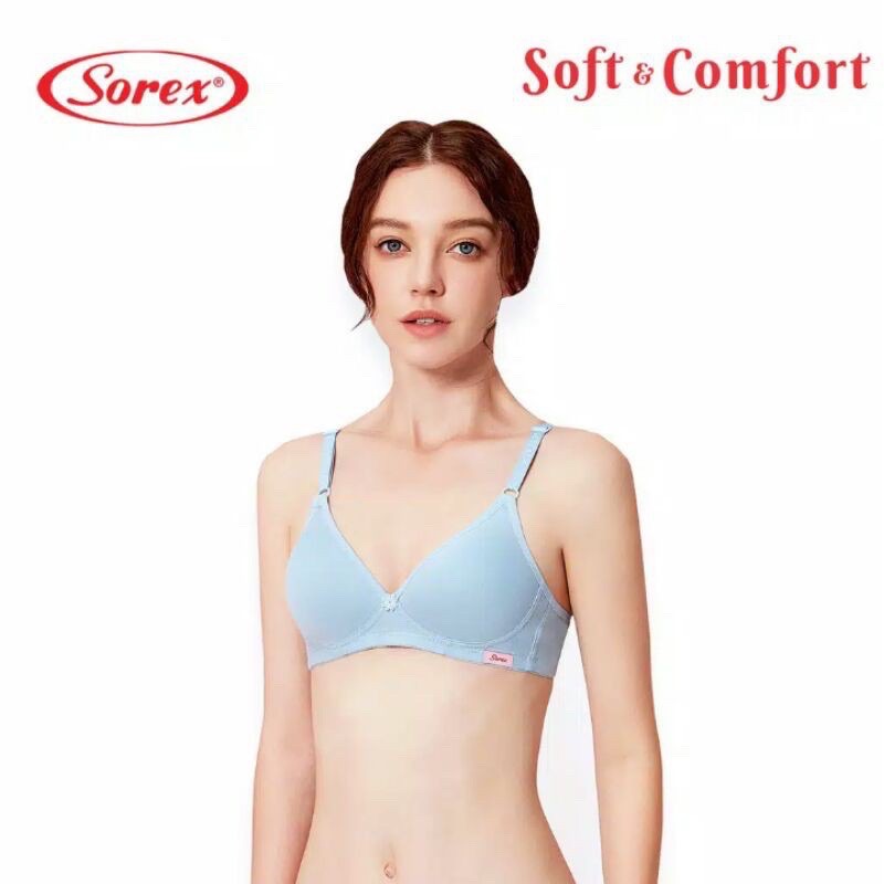 Bra BH Sorex 17227 Tanpa Kawat Busa Tipis CUP B UK 34-40-2