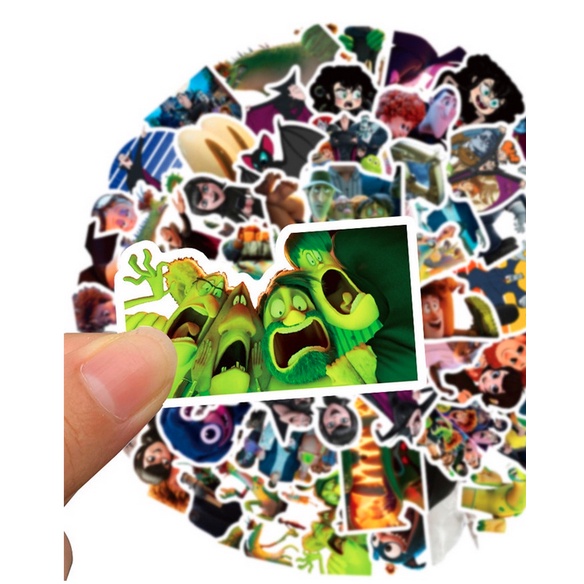 A21 STICKER 10PCS (HOTEL TRANSYLVANIA) anti air notebook scrapbook label tempel motif kartun superhero super hero unik lucu atk alat tulis kantor murah viral termurah kartun komputer leptop handphone hp smartphone koper laptop tembok kulkas disney anime