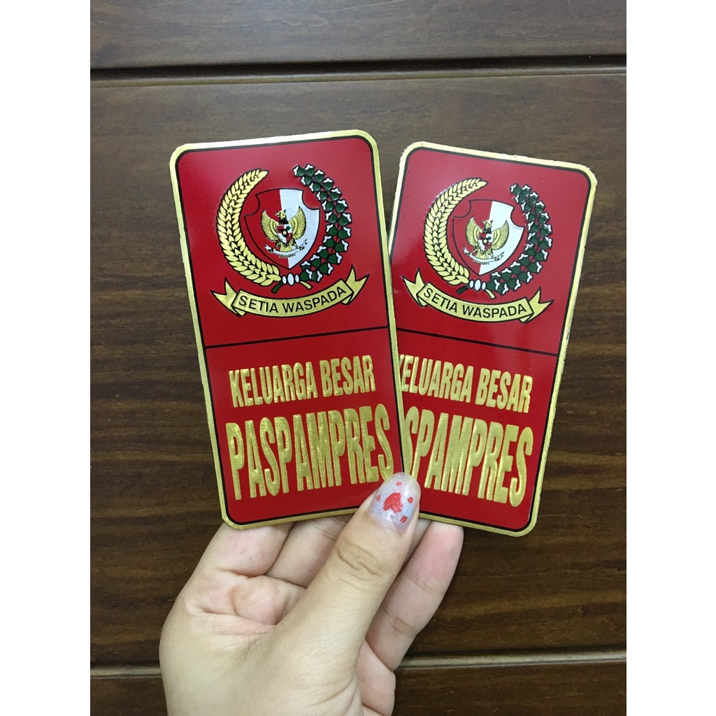 Sticker Plat Paspampres - Stiker Paspampres- Sticker Paspampres - Stiker Plat Mobil Paspampres