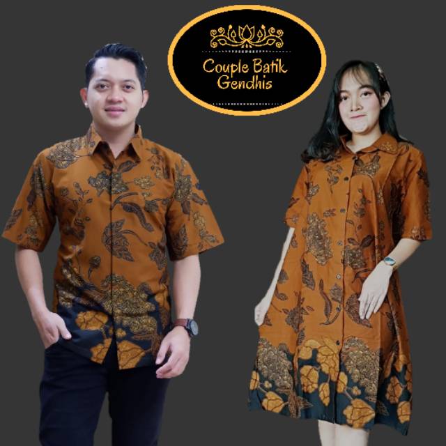 Couple Batik Gendis / Baju Couple / Baju Kapel / Baju Capel