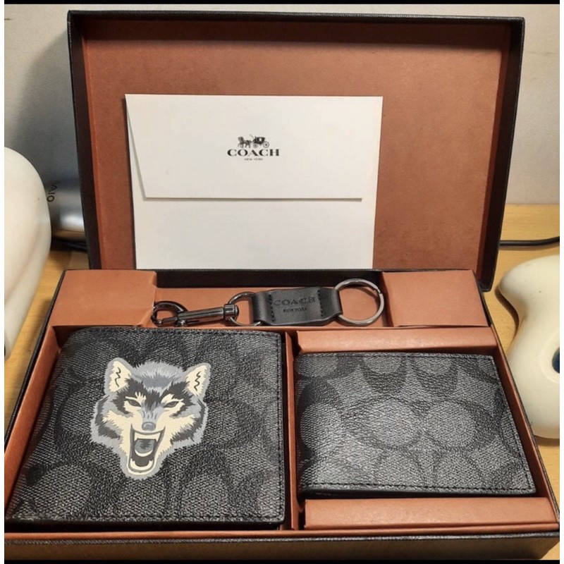 wolf coach wallet dompet pria original