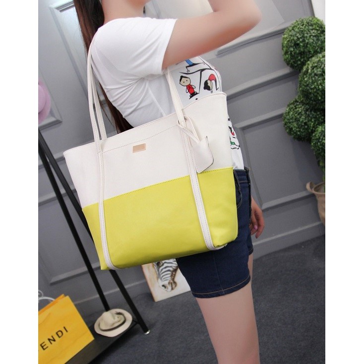 Totebag Bag Tas Jinjing Wanita Import Bahan Kulit - WT838