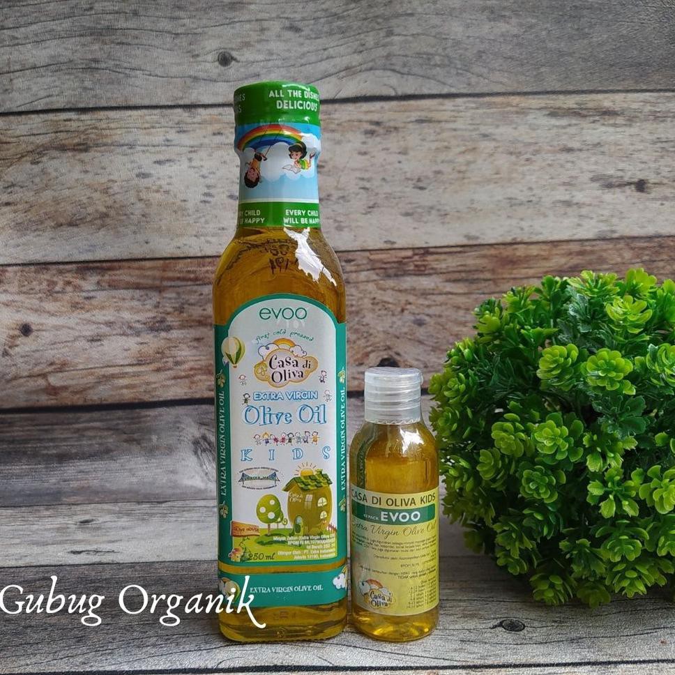 

[KODE 81] EVOO ( Extra Virgin Olive Oil ) CASA DI OLIVA for Kids Minyak Zaitun MPASI Kemasan 60ml 25