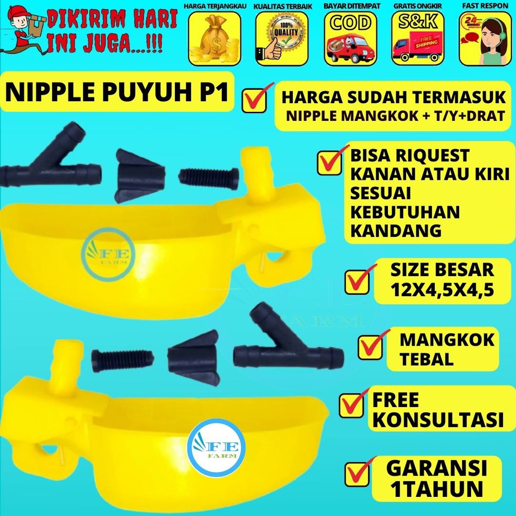 Nipel Nipple Nippel Niple Nepel Tempat Minum Burung Ayam Puyuh