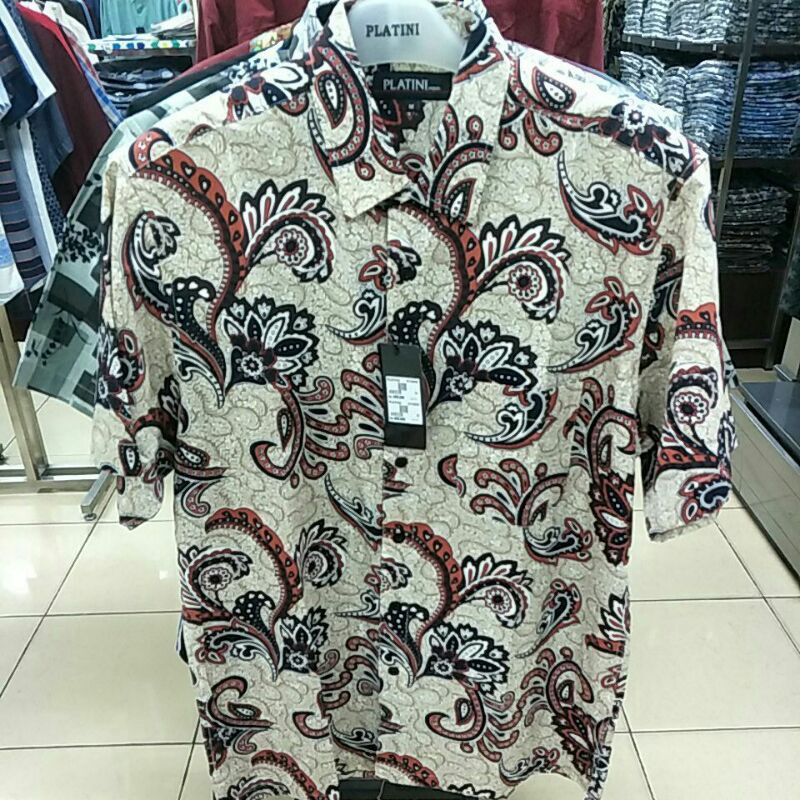 BATIK PRINTING PRIA SLIMFIT PLATINI ORIGINAL