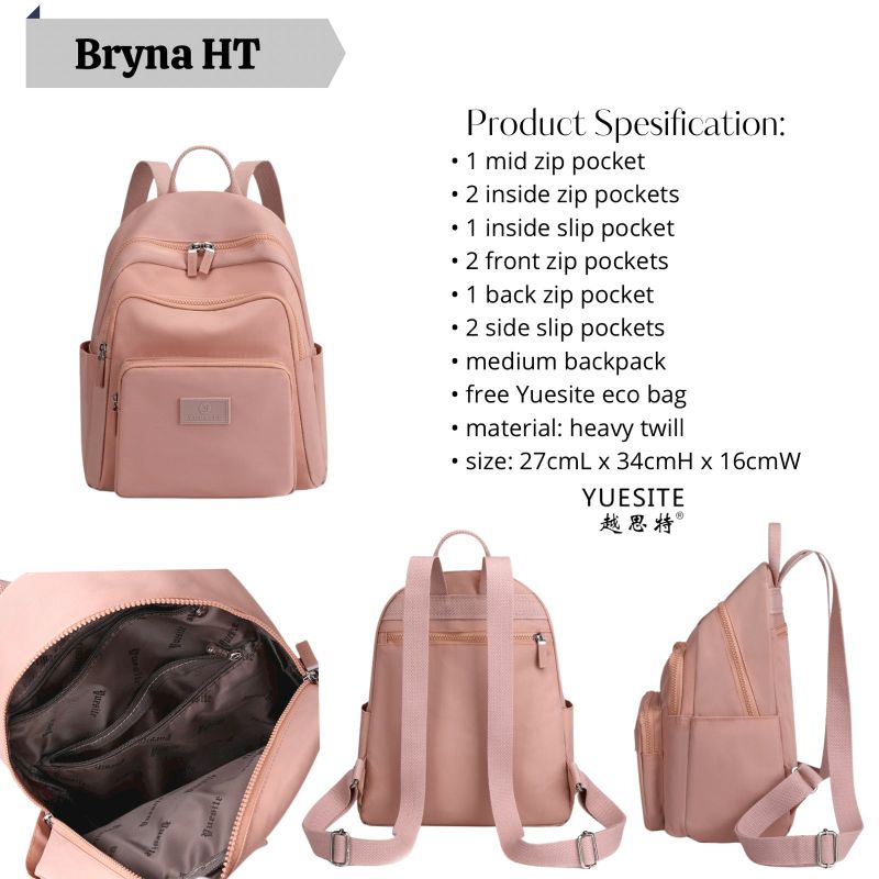 TAS RANSEL WANITA YUESITE BRYNA ORI MEDIUM BACKPACK