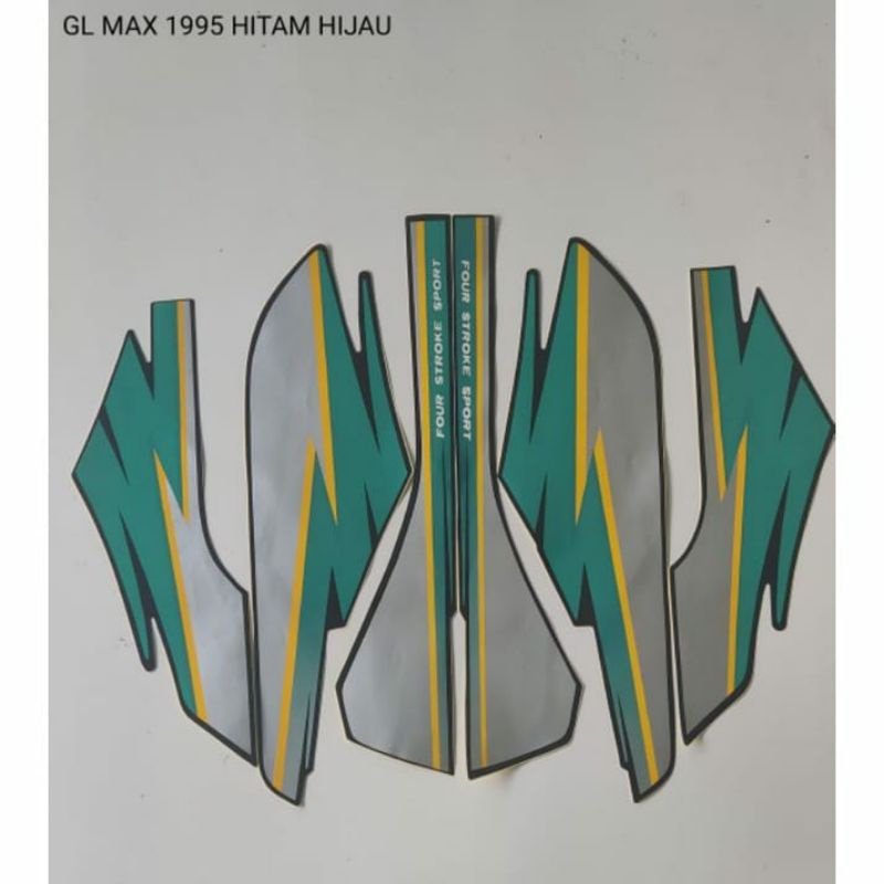 STRIPING GL MAX 1995 HITAM HIJAU, striping gl max tahun 1995 hijau  terbaik