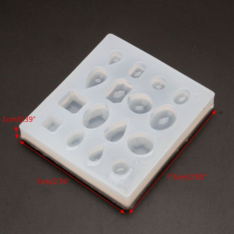 SIY  Cabochon Gem Silicone Mold Oval Square Round Shapes Resin Epoxy Jewelry  Making