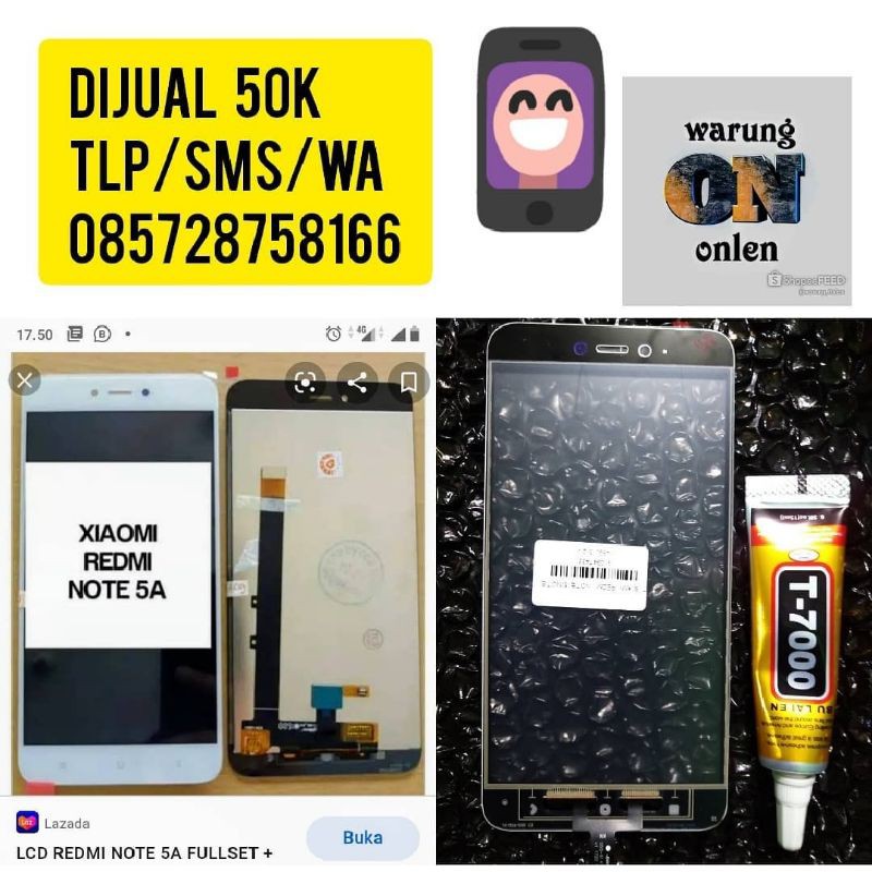 LCD TS/TC REDMI NOTE 5A