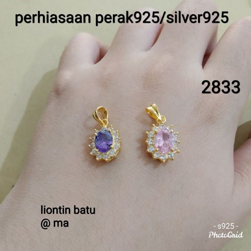 LIONTIN BATU PERAK 925 KUNING 2833