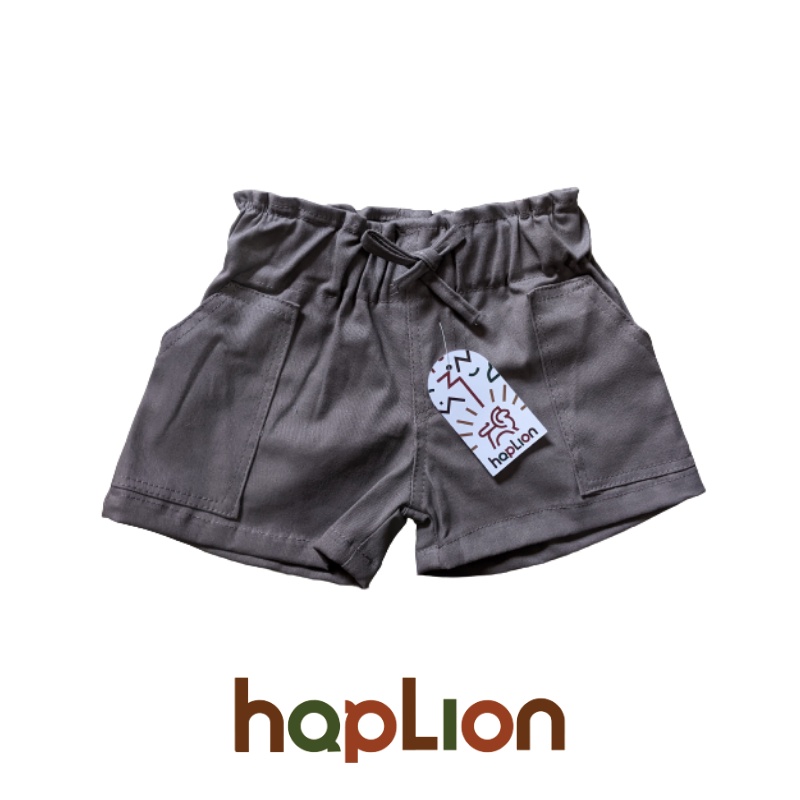 Hot Pants Viona Katun Chinos Anak Perempuan Saku Celana Pendek 1-6 Tahun Premium | Haplion Kidswear