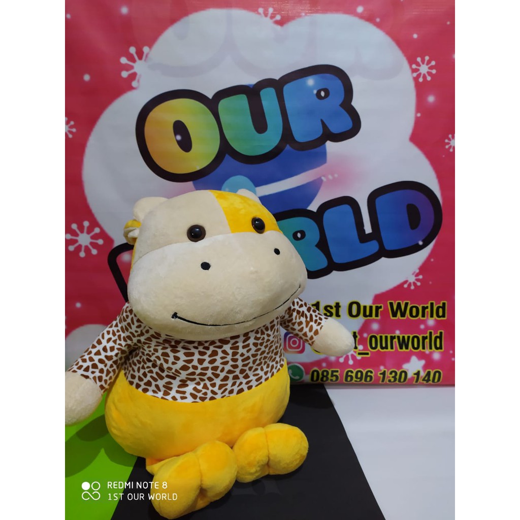 Boneka 1400gr - Boneka Capit - Boneka Timezone - Cow Spot - Lembu