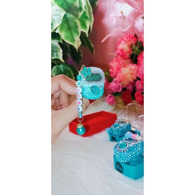 TASBIH CUSTOM BANDULAN NAMA/TASBIH NON LED SWAROVSKI MURAH/TASBIH DIGITAL