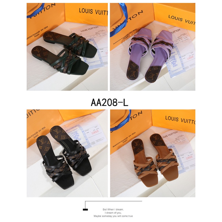 Revival Mule Flat Sandals #AA208-L