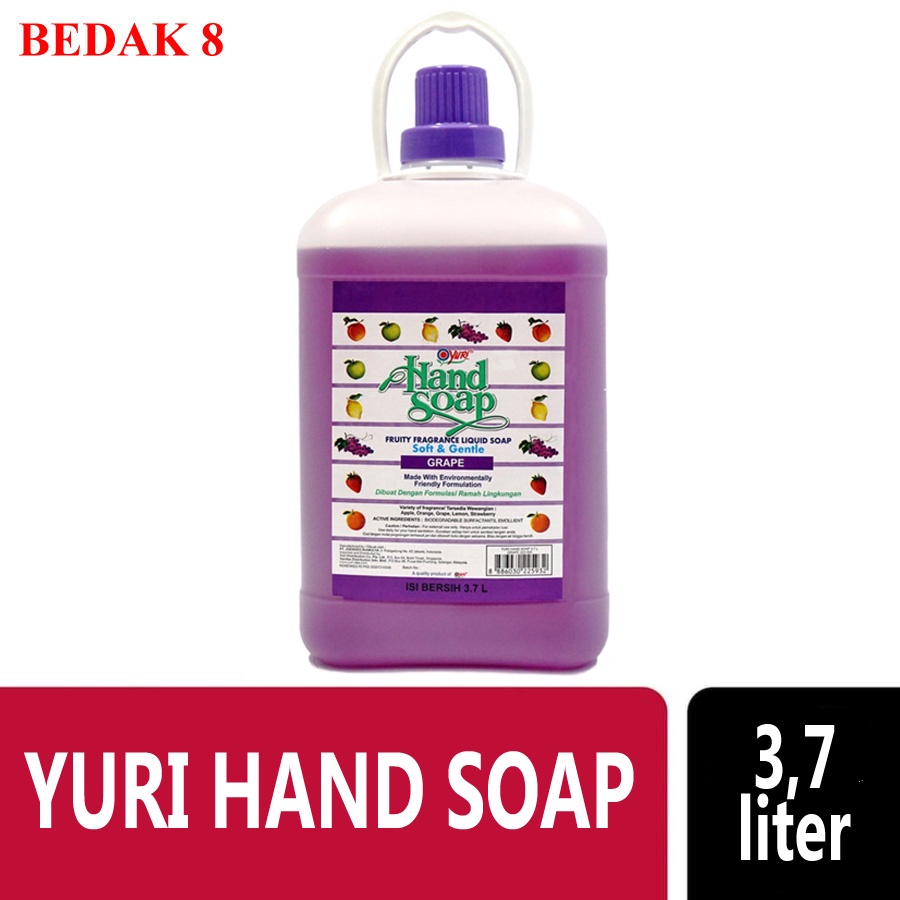 Yuri Hand Soap 3.7 Liter/ Yuri Sabun Cuci Tangan 3,7 Liter