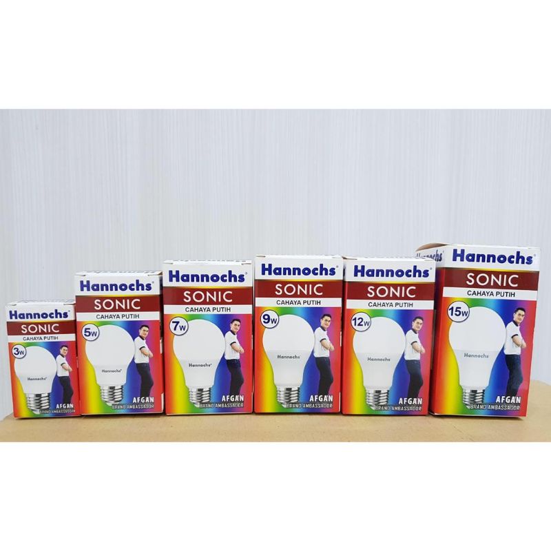 Lampu LED Hannoch Sonic 3 5 7 9 12 20 25 Watt