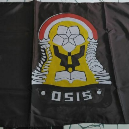 Bendera OSIS SMP / SMA bijian ukuran 120x80cm halus