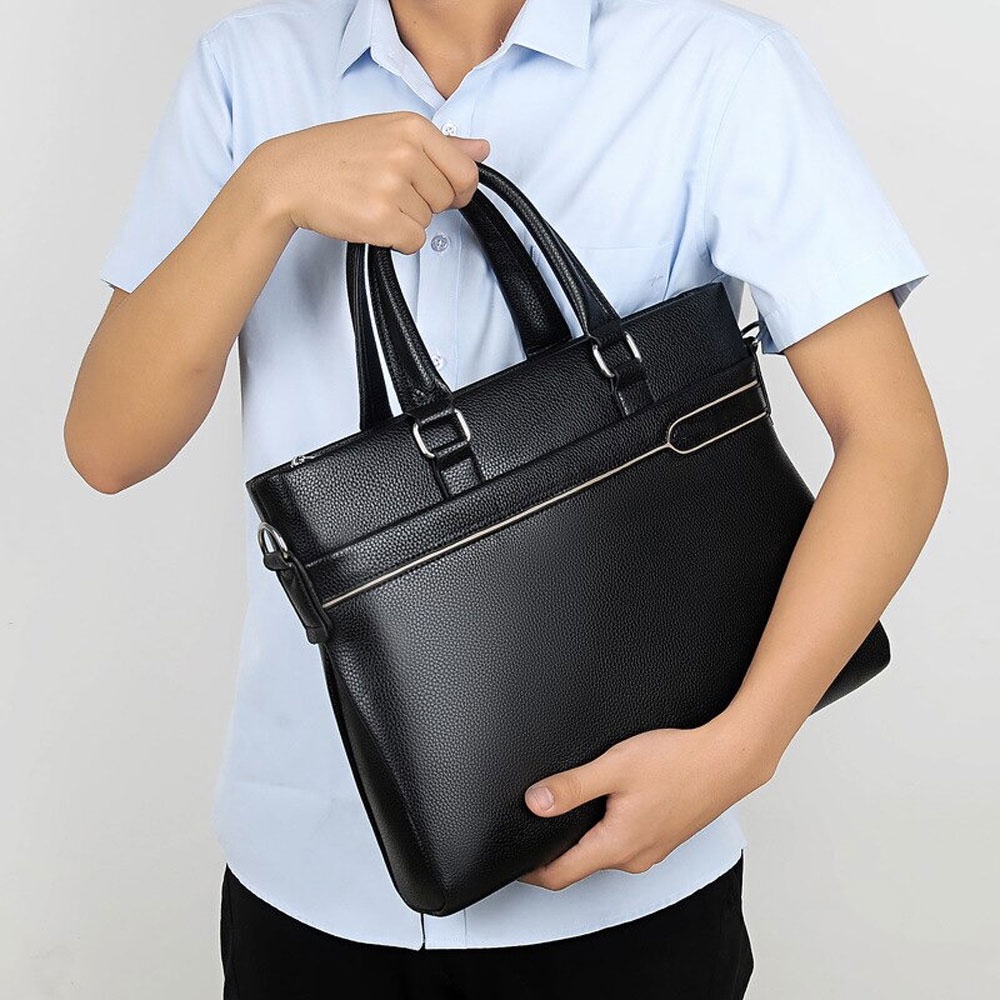 Tas Laptop Kulit Premium Pria Leather Bag Briefcase