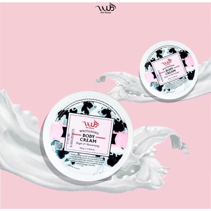 WUB SKIN BEAUTY BODY CREAM - BLEACHING BADAN 100 GR