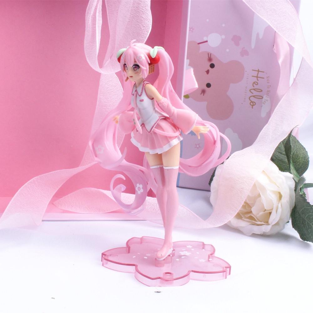 Sakura Hatsune Miku PVC Action Figure Collection Model Toy Doll
