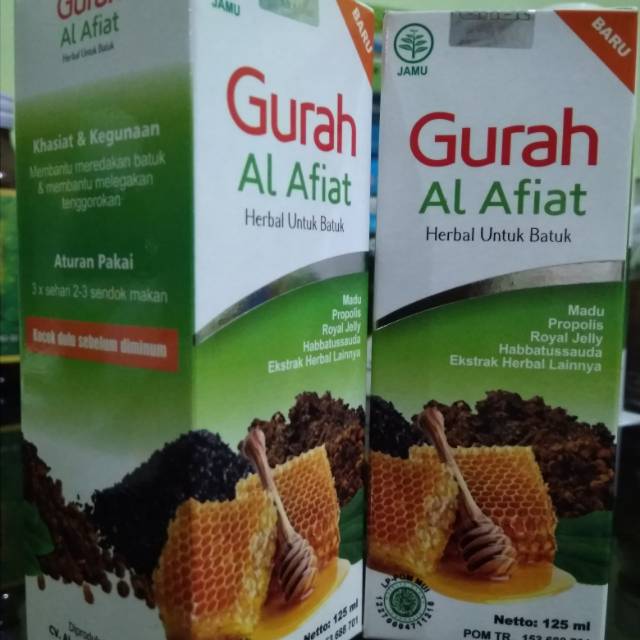 HERBAL GURAH AL AFIAT  | SIRUP ABATA |OBAT BATUK , UNTUK ANAK DAN DEWASA