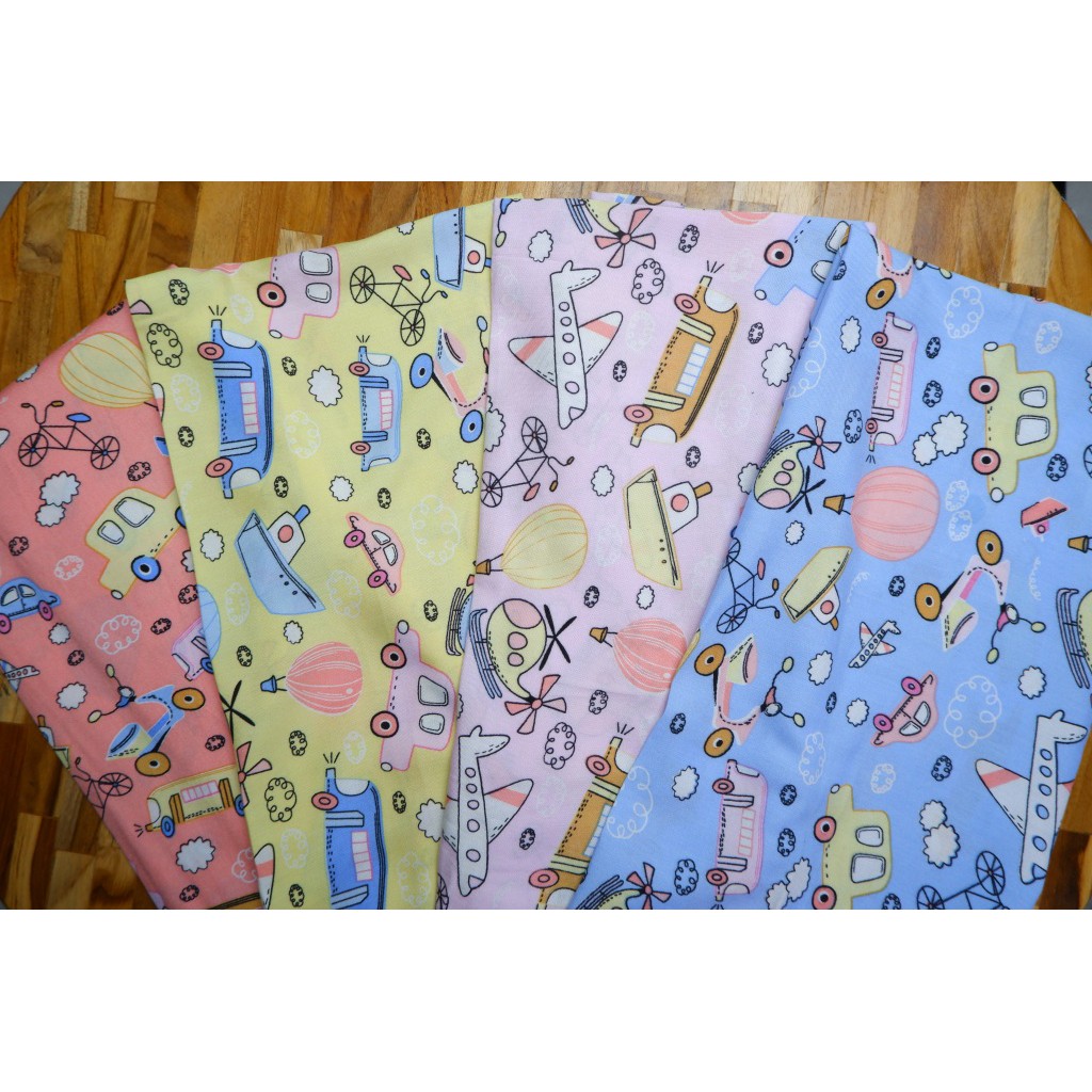 KAIN ECERAN/KAIN MOTIF ANAK /RAYON PREMIUM - RAYON MOTIF ANAK TRANSPORTASI