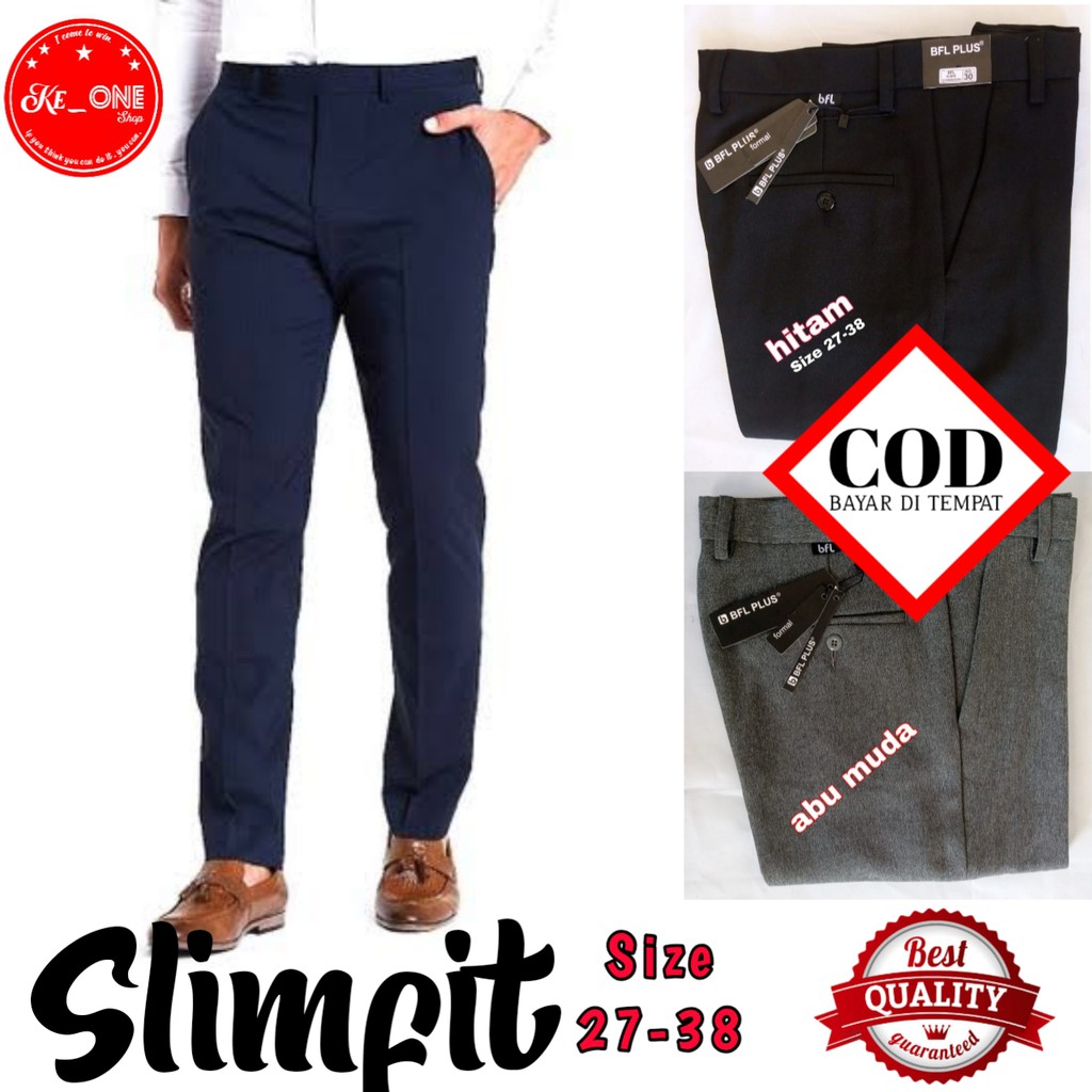 NEW KIMSTAR ⚡[GARANSI]✔️CELANA FORMAL SLIM FIT celana slim fit pria formal |celana formal kantor |ce