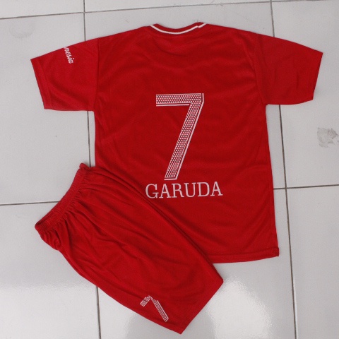 Setelan baju bola timnas indonesia 1-14thn