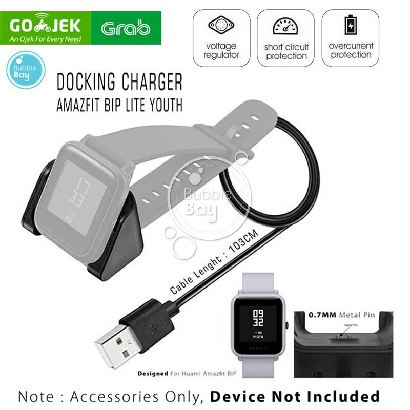 Dock Charger Portable Spare For Xiaomi Huami Amazfit Bip Lite Youth Shopee Indonesia