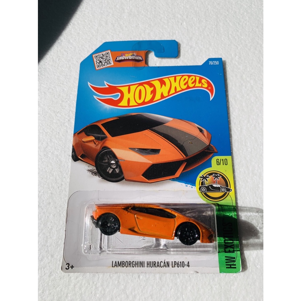 HOTWHEELS HOT WHEELS LAMBORGHINI HURACAN LP610-4 ORANGE HW EXOTICS DIECAST MINIATUR MOBIL MAINAN MOB