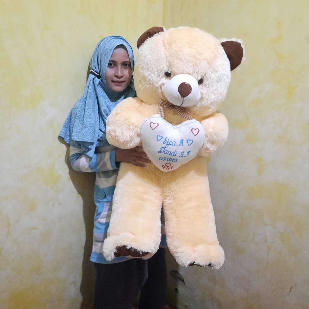 BONEKA TEDDY BEAR GIANT GRATIS UKIR NAMA ATAU CETAK PHOTO