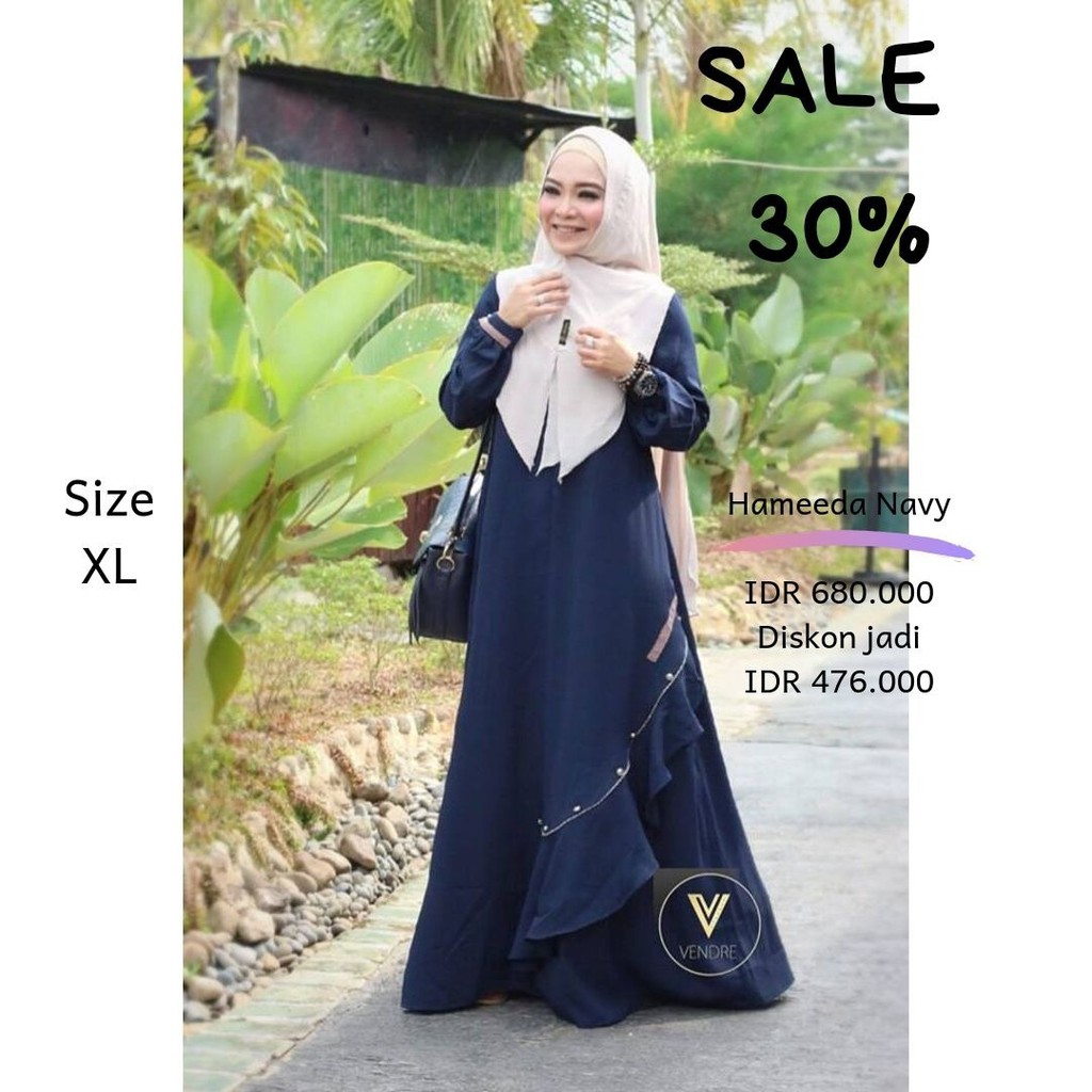 gamis vendre ori hameeda navy