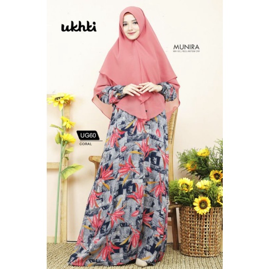 GAMIS UKHTI UG60 | GAMIS UG60 MOTIF LIMITED | GAMIS MOTIF BUNGA BUSUI FRIENDLY | GAMIS TERBARU UKHTI