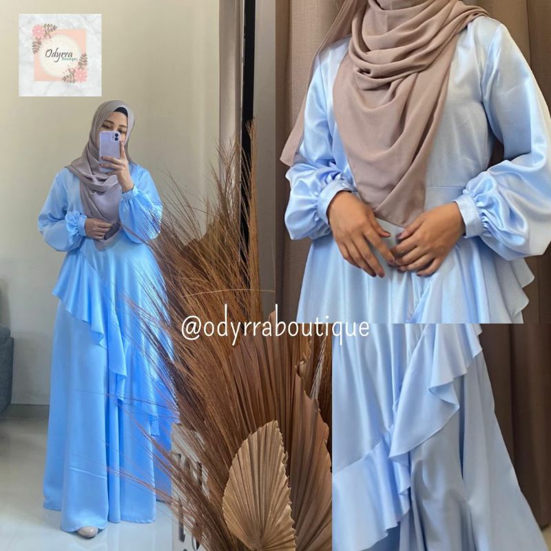 Sarimbit Keluarga set Family Maxmara satin silk Pesta