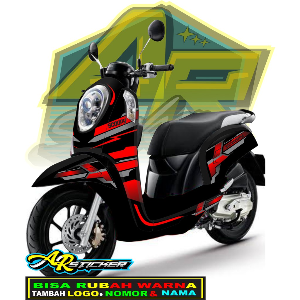 Decal scoopy Decal Scoopy full body Full Blok Decal Scopy Dekal Stiker Fi 2014 2015 2016 2020 SIMPLE