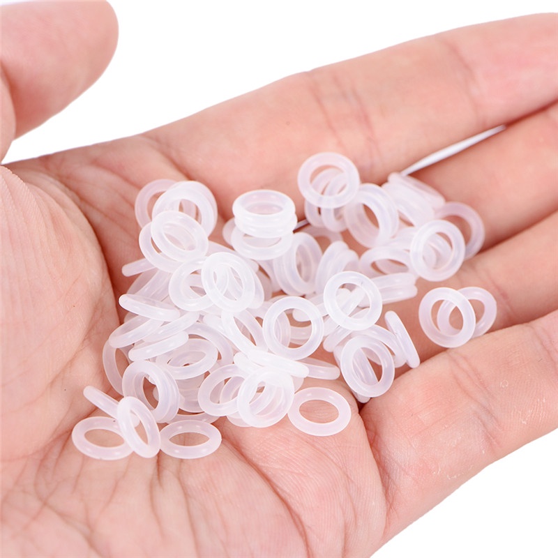 （✔✔❤120pcs O-Ring Karet Silikon Warna Putih Untuk Keyboard Cherry MX