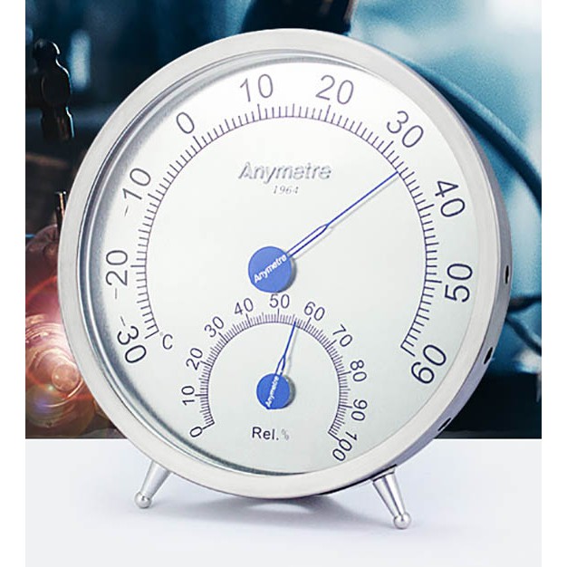 Analog Higrometer Termometer Stainless SS430 Anymetre Hygrometer Thermometer Humidity Meter Tester