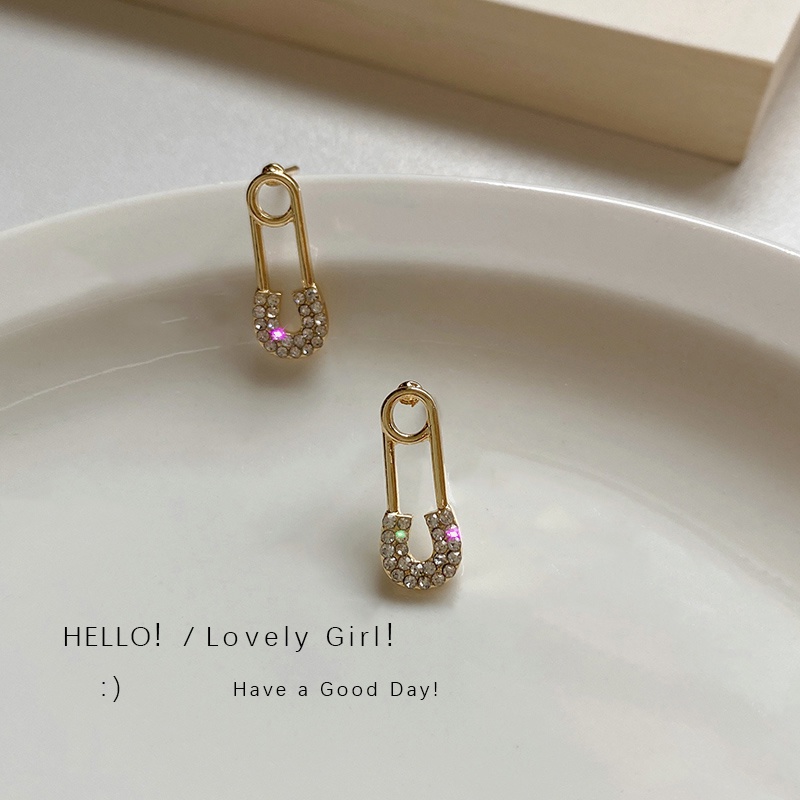 Luxury Accessory Zircon hairclip Sharp Shine Earrings Fashion Women Earrings Girlfriends Jewelry