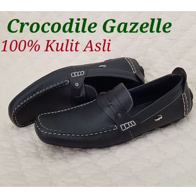 ENOZ X ROBIN - COD Kulit Asli Sepatu Slip On Cowok Sneaker Pria Dewasa Casual Santai Keren Import Loafer Kekinian Outdoor Ringan RB731