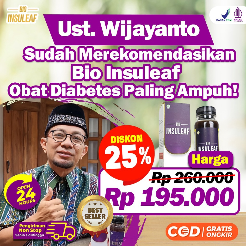 

Bio Insuleaf () Anti Diabetes | Herbal Alami Cegah Diabetes Tingkatkan Daya Tahan Tubuh Bantu Turunkan Gula Darah Cegah Kencing Manis Asam Urat & Kolesterol