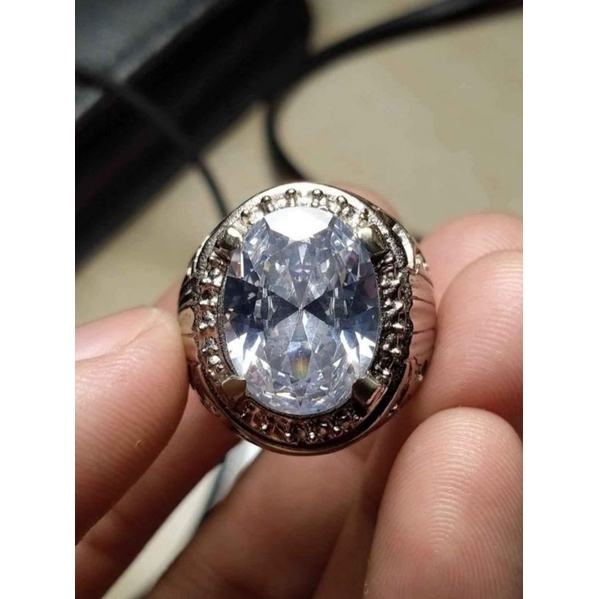 Batu Cincin white diamond