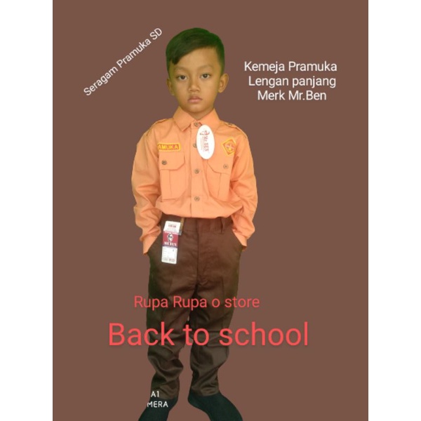 Baju Pramuka SD Lengan Panjang Pria