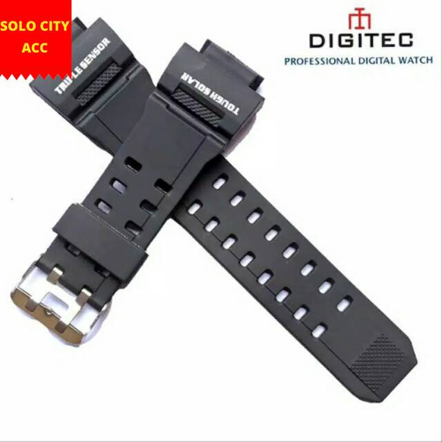 Strap Tali Jam Tangan Digitec 2064 DG-2064T DG2064-T DG2064T DG 2064 T Hitam