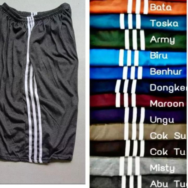 [[_09]]Celana Kolor Pria Dan Wanita Bahan Kaos Ukuran Std & Jumbo