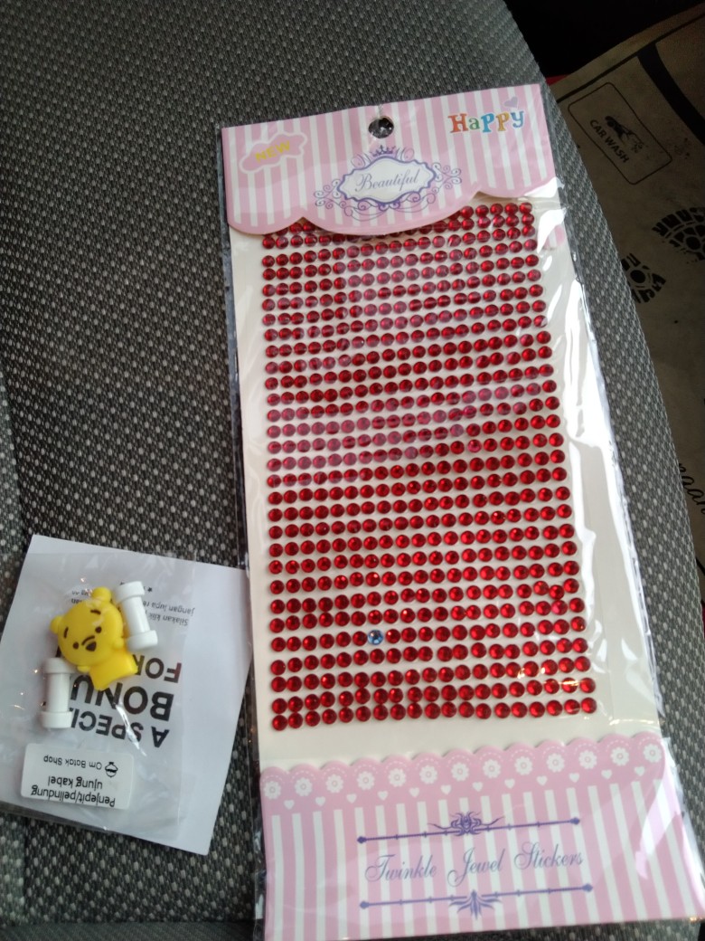 Kristal Bulat Sticker Timbul Manik Aksesoris Hp Crystal Deco Swarovski Warna