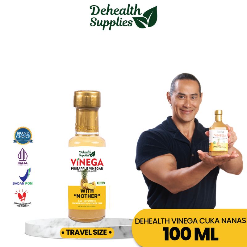 

Dehealth Supplies Vinega Cuka Nanas 100ml (Botol Kaca)