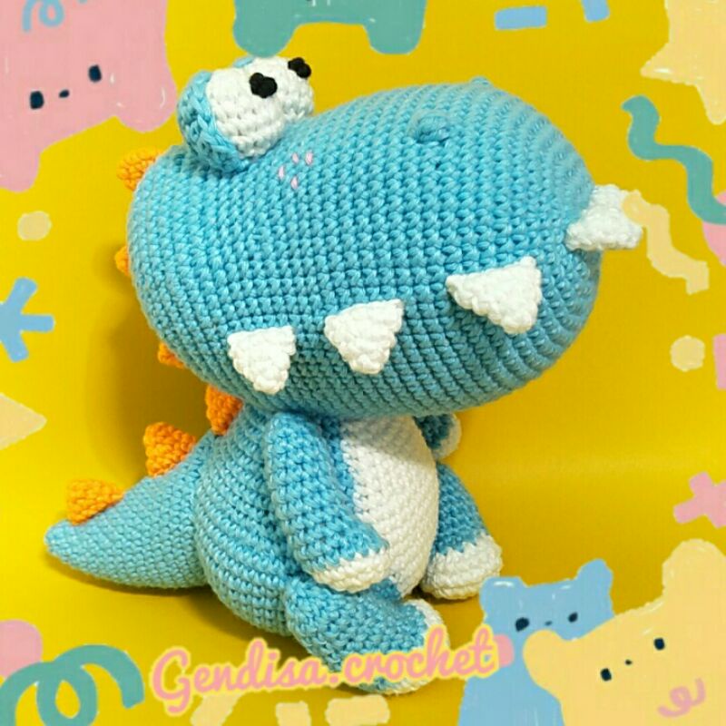 Amigurumi - Boneka Rajut Dinosaurus qrwl